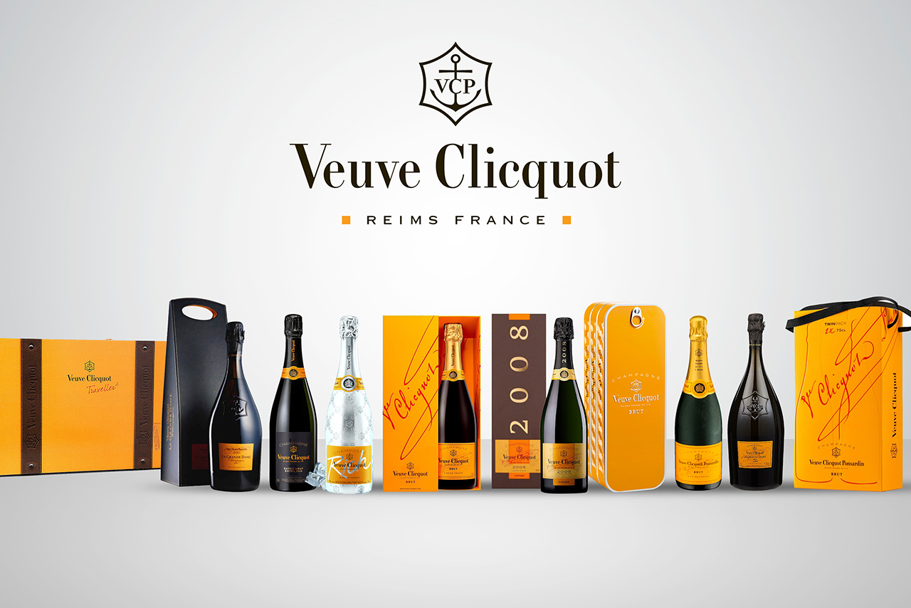 Logotipo Veuve Clicquot — champagne y cava distribuido por Marcha S.A. en Canarias