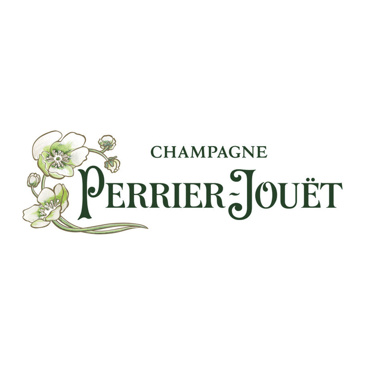 Logotipo Perrier-Jouët — champagne y cava distribuido por Marcha S.A. en Canarias